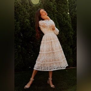 Ivy City Sicily Dress - Champagne Lining